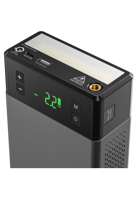 Автомобільний Jump Starter X1 2500A, компресор 150PSI 18000mAh USB QC3.0 DC15V/10A LED Light Vtoman