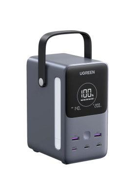 УМБ Ugreen 48000mAh 300W PD 3.1 3xUSB C+2xUSB A, зарядка 140w, Led лампа