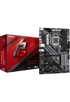 Материнська плата ASRock H470 PHANTOM GAMING 4 (1200/H470, 4*DDR4,2xPCIex16, 6xSATAІІІ, RAID, 3xM.2, GLan, 7.1ch, ATX)