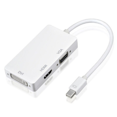 Перехідник mini DisplayPort M --> HDMI/VGA/DVI (24+5), FHD 1080p Перехідник mini DisplayPort M --> HDMI/VGA/DVI (24+5), FHD 1080p