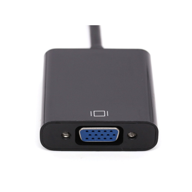 Перехідник HDMI M -> VGA F (з аудіо інтерфейсом), кабель 20см. OEM