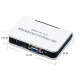Перехідник VGA 15F --> HDMI M v1.3, Jack 3.5 мм, пластик, білий RTL