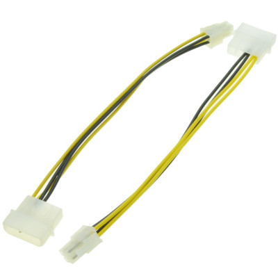 Кабель живлення для процесора Molex M-4 pin F, 0.2м