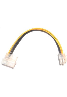 Кабель живлення для процесора Molex M-4 pin F, 0.2м