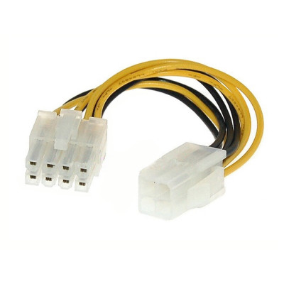 Кабель живлення для процесора ATX 4 pin F-8 pin M, 0.2м
