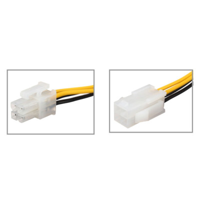 Кабель живлення для процесора (подовжувач) ATX 4pin M/F