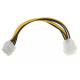 Кабель живлення для відеокарти  8pin M-6pin M, 0.2м