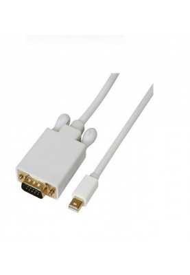 Кабель Mini DisplayPort M - VGA M 1.8м білий