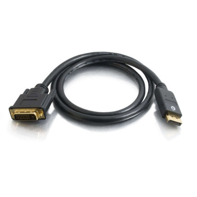 Кабель DisplayPort M-DVI-D 25 M, 1.8 м, чорний Кабель DisplayPort M-DVI-D 25 M, 1.8 м, чорний