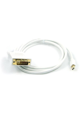 Кабель Mini DisplayPort M - DVI 25 M 1.8м білий