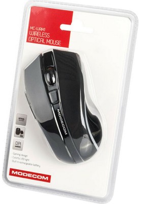 Мишка  Modecom MC-WRM1, бездротова, зарядка, 3кн., 1600dpi, чорна