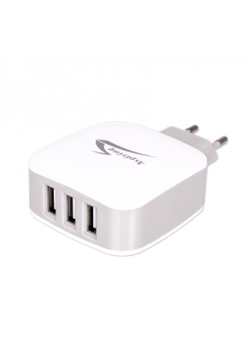 Зарядний пристрій 3xUSB 3.1A Energy 3 білий Aspiring