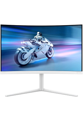 TFT 31.5" Philips 32M2C5501, Fast VA, QHD 2K, 180hz, вигнутий, 2хHDMI, DP, HAS, білий