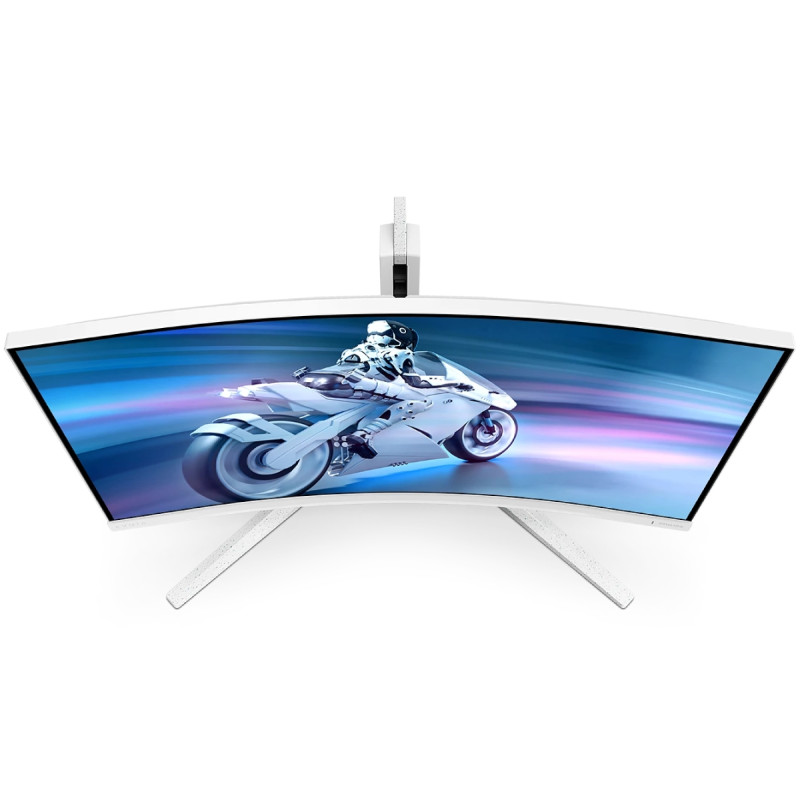 TFT 31.5" Philips 32M2C5501, Fast VA, QHD 2K, 180hz, вигнутий, 2хHDMI, DP, HAS, білий
