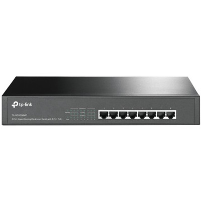 Комутатор TP-Link TL-SG1008MP, 8xGE/PoE 126W некерований 13" 1U