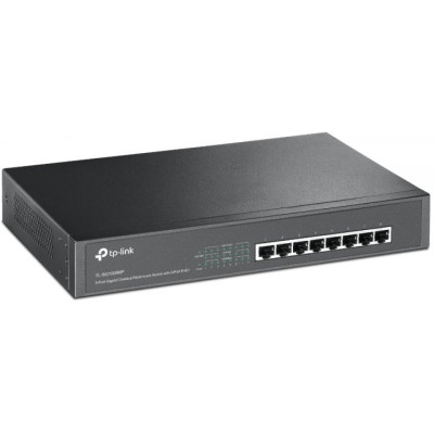 Комутатор TP-Link TL-SG1008MP, 8xGE/PoE 126W некерований 13" 1U