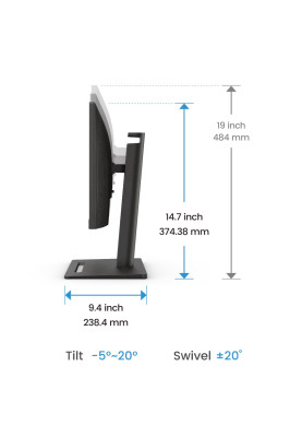 TFT 23.8" BenQ GW2490T, IPS, 100Гц, 2хHDMI, DP, HAS, колонки, чорний