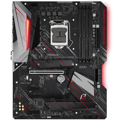 ASRock B365 Phantom Gaming4/REF (1151/B365, 4*DDR4, 2xPCIex16,2xPCIex1,2xM.2,6xSATAІІІ, GLan, ATX)