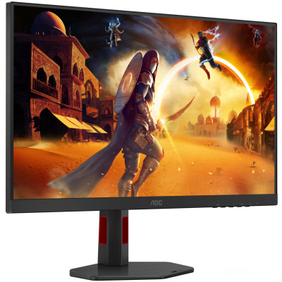 TFT 27" AOC U27G4R, UHD, IPS, 160Гц, 2хHDMI, DP, HAS, Pivot, чорно-червоний