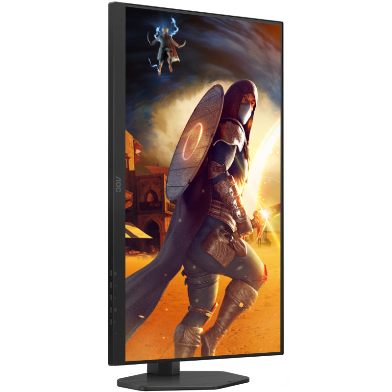 TFT 27" AOC U27G4R, UHD, IPS, 160Гц, 2хHDMI, DP, HAS, Pivot, чорно-червоний