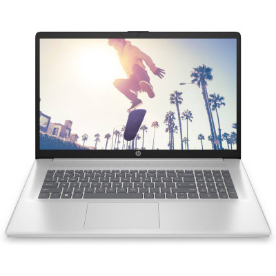 Ноутбук HP 17-cn4037ua 17.3" FHD IPS, 300n/Core 5-120U (5.0)/16Gb/SSD512Gb/Intel Gr/DOS/Сріблястий (C9RL4EA)