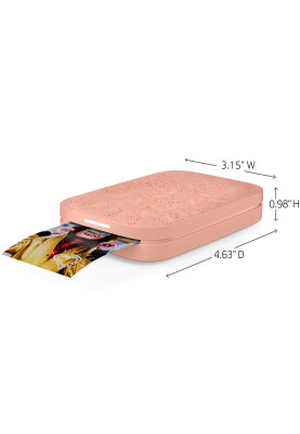 Фотодрукарка портативна HP Sprocket Pink (2"x3",313x400dpi,Zink, 64MB,Bluetooth, колір рожевий)