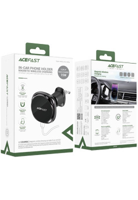 Автомобільне кріплення для смартфона D31 Magnetic wireless charging Acefast