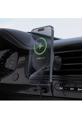 Автомобільне кріплення для смартфона D31 Magnetic wireless charging Acefast