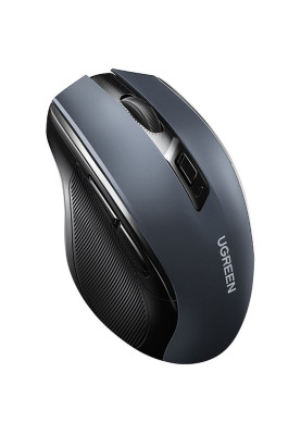 Мишка UGREEN 2.4GHz MU006, бездротова, Bluetooth, 4000dpi., 4кн.,Silence Design, Сіра