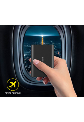 УМБ Choetech 27000mAh 222.5W, UPS mode, 2xUSB-C PD 100+100W, 2хUSB-A 22W, Li-pol, Display, black