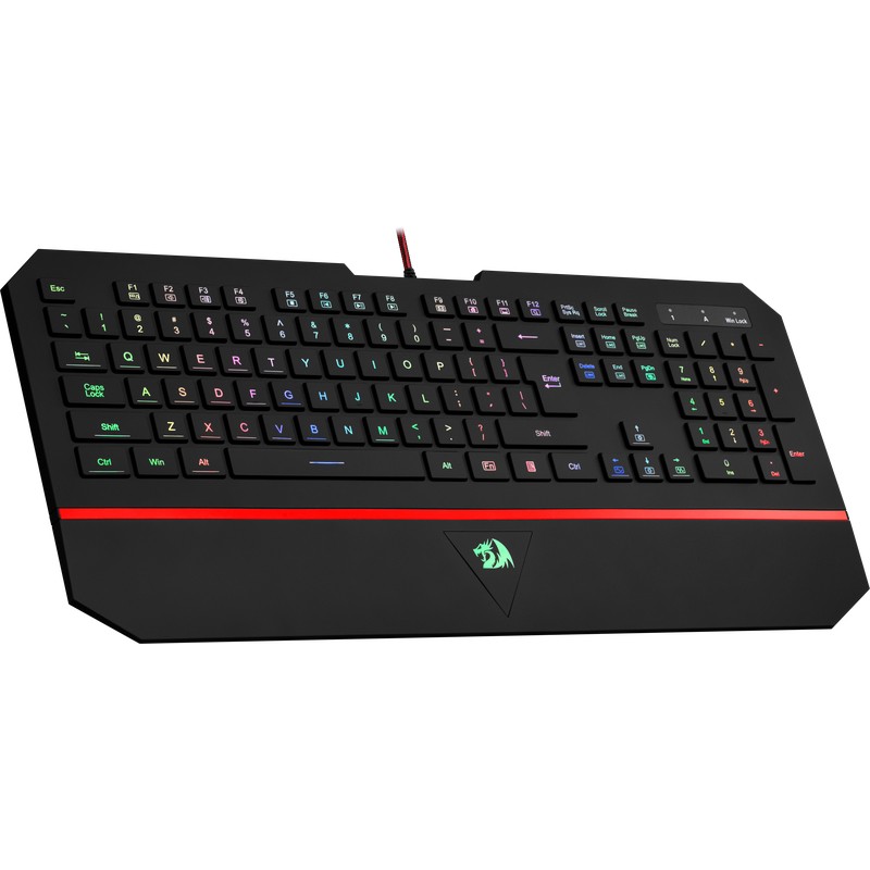 Клавіатура Redragon Karura2, ігрова, RGB, підставка, UKR, USB