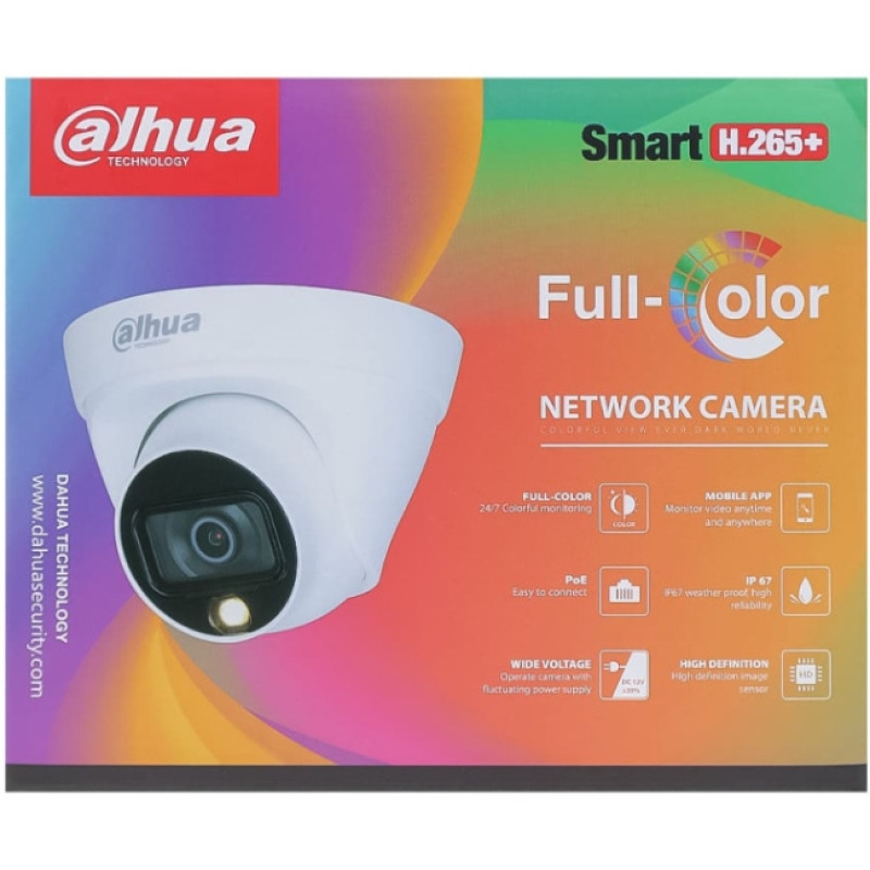 Відеокамера Dahua DH-IPC-HDW1239T1-LED-S5 (2.8 мм) 2Mп