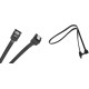 Кабель SATA 3.0 7pin, F/F, 0.4 м, L-конектор, Black