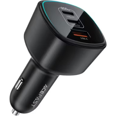 Автозарядка 3xUSB 200W (2xUSB-C + USB-A) B18 Acefast