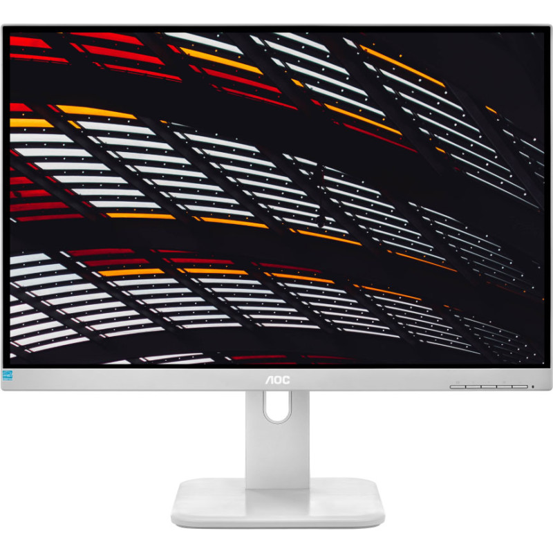 TFT 27" AOC 27P1/GR IPS, D-SUB, DVI, HDMI, DP, USB 3.0, колонки, сірий