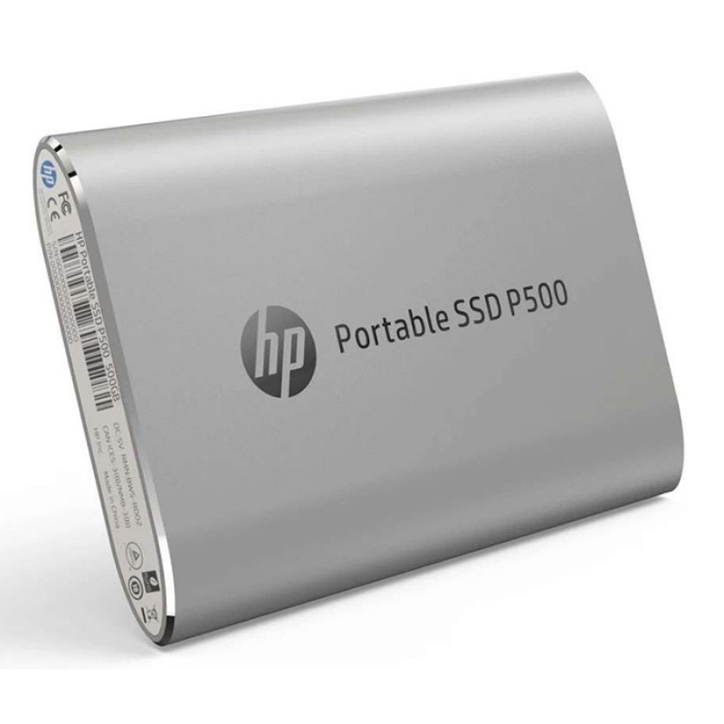 SSD external, USB 3.2 Gen 1 Type-C  1T, HP P500, TLC, Silver, срібний, Retail