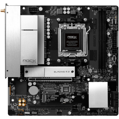 ASRock B850M ROCK WIFI (AM5/B850, 2*DDR5, PCIex16, HDMI/DP, 4xSATAIII,2xM.2, 2.5GLan, mATX)