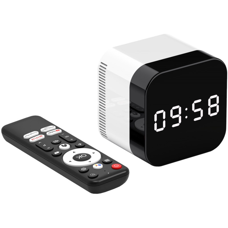 TV Медіаплеєр H96 MAX H728 4/32Gb/ Allwinner H728/ Android 14/ WiFi 2.4G+5G/BT 5.1/ годинник