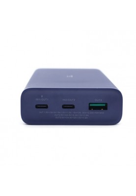 УМБ Ugreen 45W PD 20000mAh Dual Type-C+USB-A Синій + кабель Type-C 0.5m + чохол (PB165)