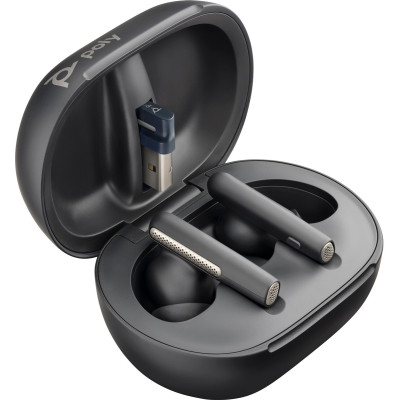 Навушники TWS Poly Voyager Free 60+ Earbuds + BT700A + TSCHC Black