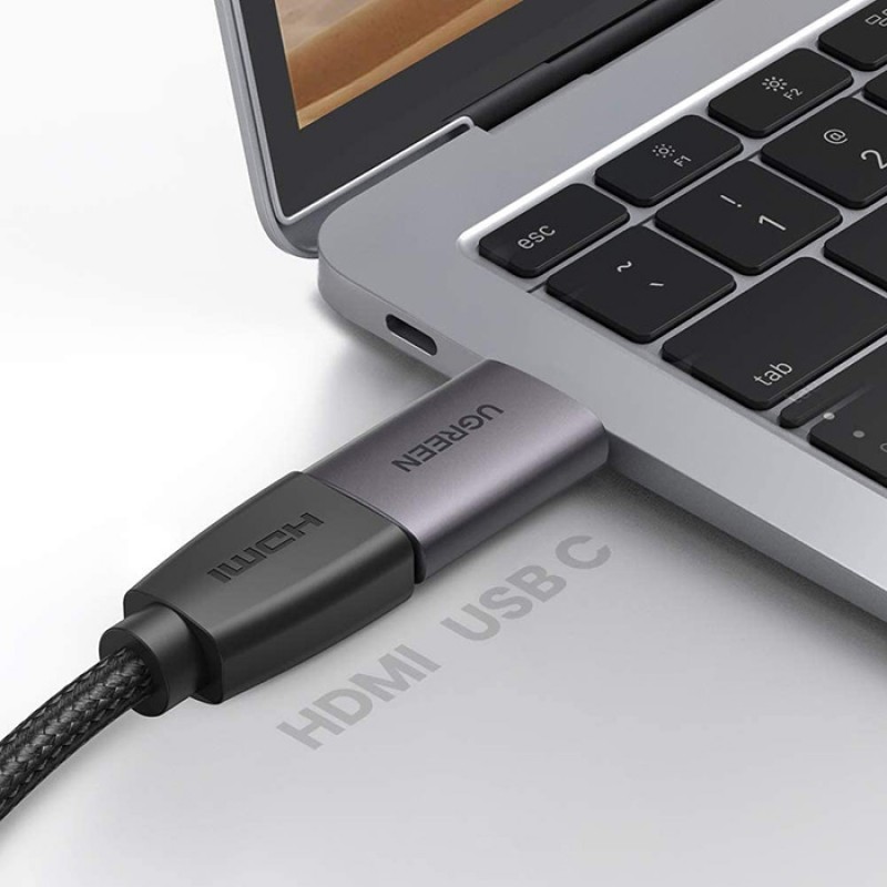 Перехідник USB 2.0 Type-C --> HDMI F UGREEN (US320) Косм Сірий