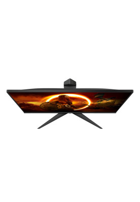Монітор TFT 23.8" AOC 24G2SU/BK, VA, 165Hz, D-Sub, 2xHDMI, DP, USB-hub, HAS, Pivot, колонки, чорний з червоним