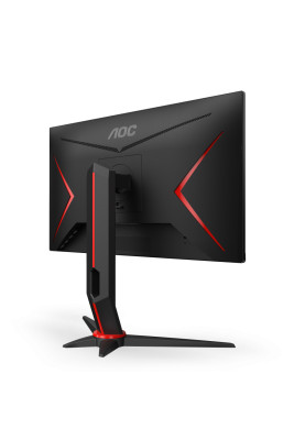 Монітор TFT 23.8" AOC 24G2SU/BK, VA, 165Hz, D-Sub, 2xHDMI, DP, USB-hub, HAS, Pivot, колонки, чорний з червоним