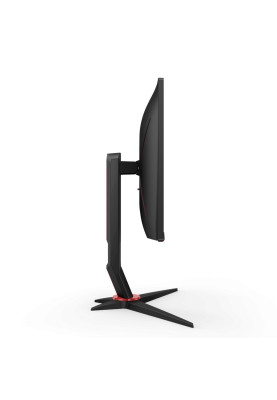Монітор TFT 23.8" AOC 24G2SU/BK, VA, 165Hz, D-Sub, 2xHDMI, DP, USB-hub, HAS, Pivot, колонки, чорний з червоним