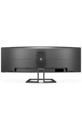 TFT 48.8" Philips 498P9Z, VA, 5120 x 1440, HDMI 2.0 x 3, DP, USB 3.2 x 2, HAS, колонки, чорний