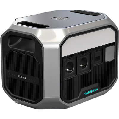 Зарядна станція Marsriva MP12 (1310 Вт/г) 1200W UPS, MPPT, LiFePO4, BT Speaker/FM/Mic, Wir.Charg.15W