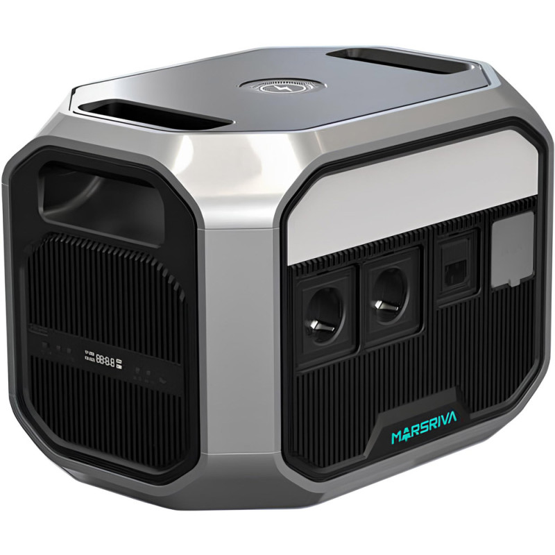 Зарядна станція Marsriva MP12 (1310 Вт/г) 1200W UPS, MPPT, LiFePO4, BT Speaker/FM/Mic, Wir.Charg.15W
