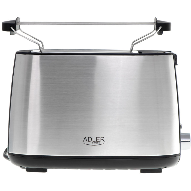 Тостер Adler AD 3214 900Вт/ 2 відділення/7 режимів підсмажування/розморожування/підігрів булочок
