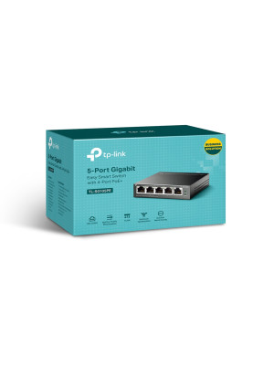 Комутатор TP-Link TL-SG105PE, 5 x 10/100/1000 RJ45, керований
