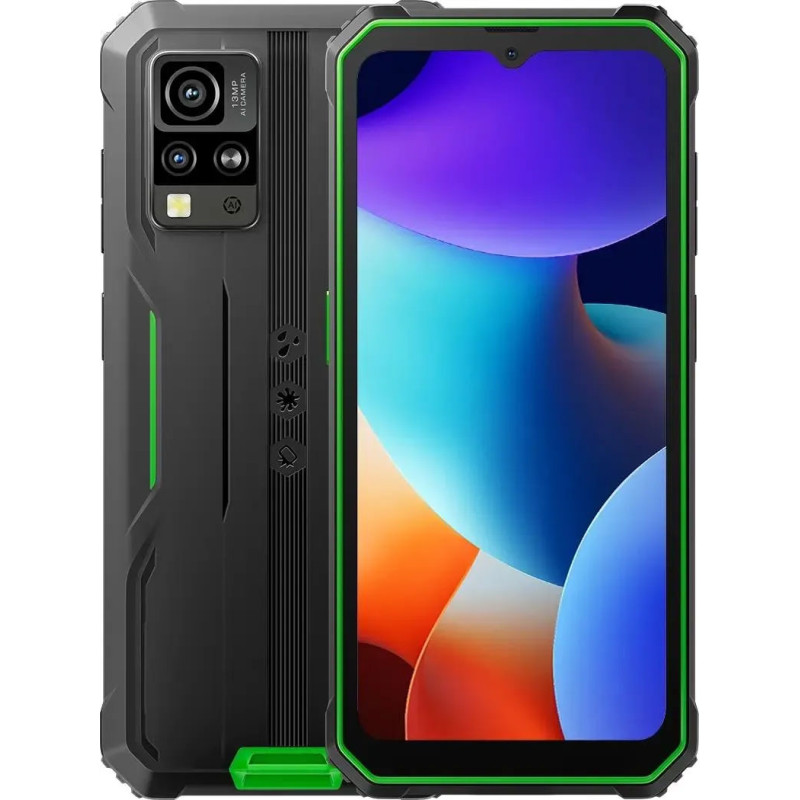 Смартфон Blackview BV4800 Pro 6.56" HD+ /4GB/128GB/ T606 / 5180mAh / 13+5Мп / NFC /IP69K/ Green